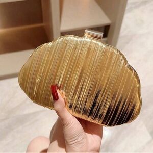 Elegant Gold Clutch Bag